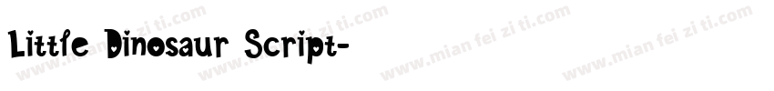 Little Dinosaur Script字体转换